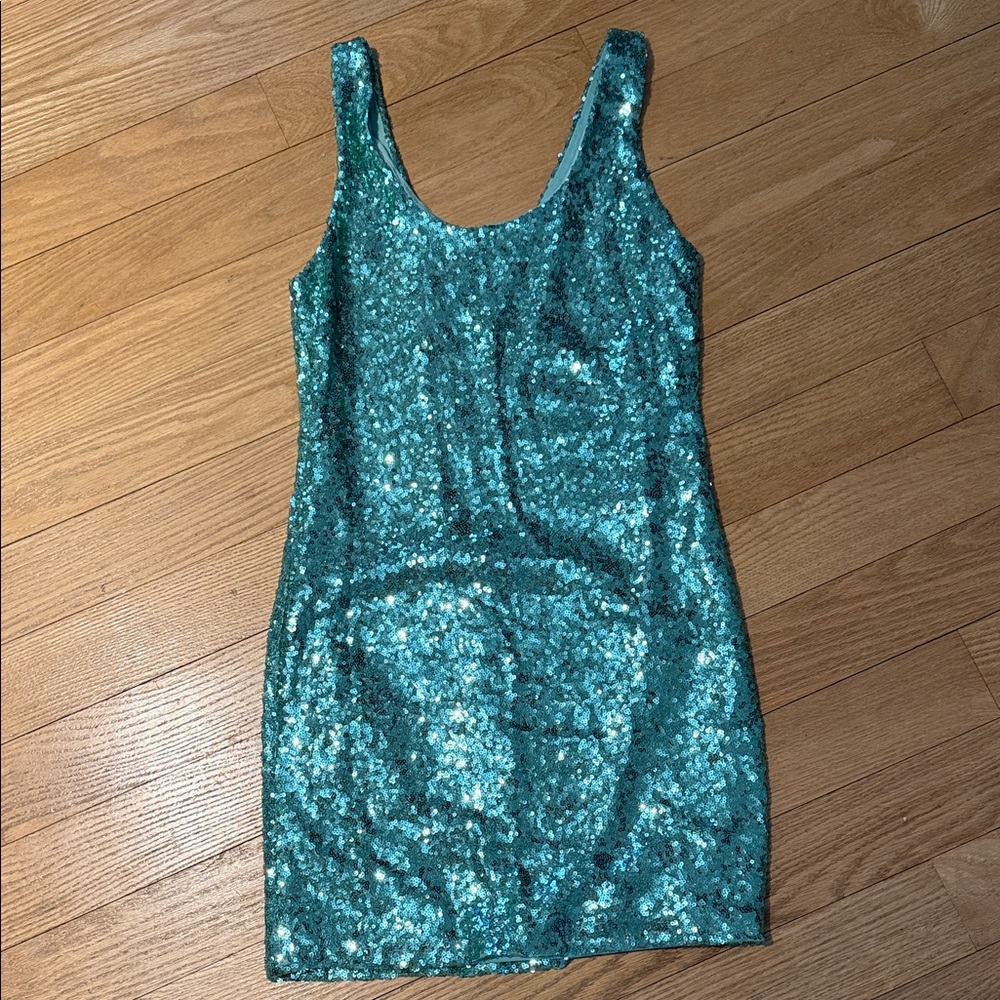 Rue21 Glittering green Mini Dress